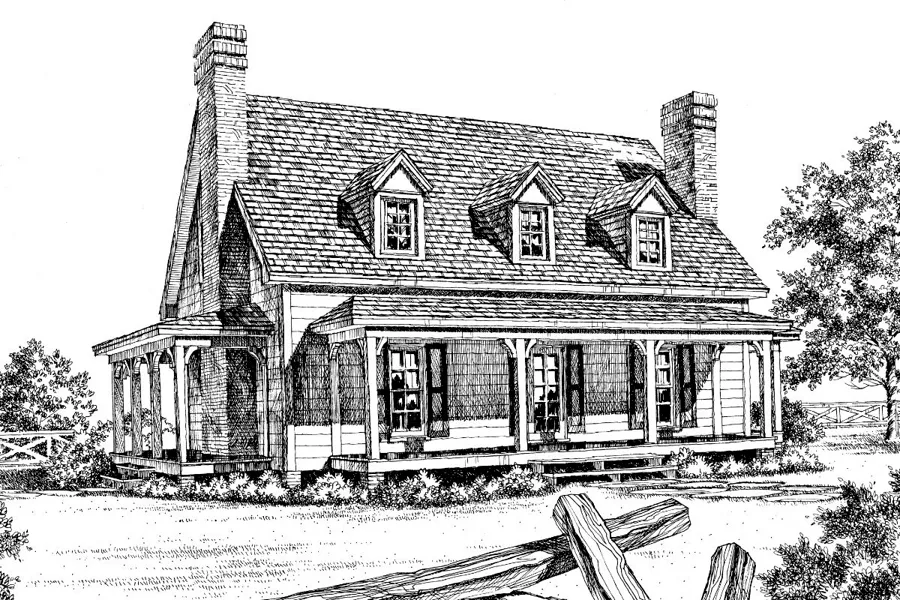 Four Porches House Plan | Southern Living House Plans